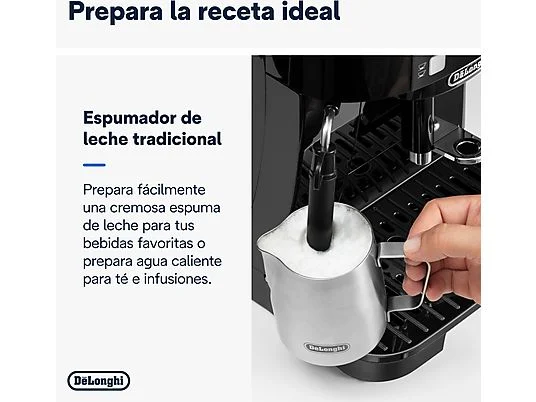 Cafetera superautomática - De'Longhi Magnifica S ECAM22.113.B, Molinillo integrado, Sistema Thermoblock, Vaporizador, 1450 W, 15 bar, Negro - Imagen 4