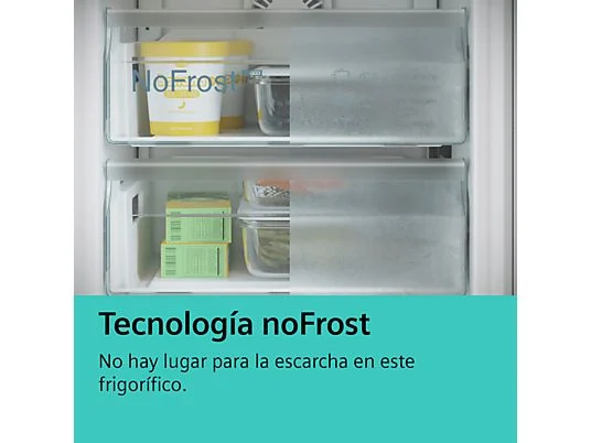 Frigorífico americano - Siemens KF96NVPEA, No Frost, 183 cm, 605 l, Cajón HyperFresh, SuperRefrigeración, Iluminación LED, Inox - Imagen 10