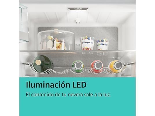 Frigorífico americano - Siemens KF96NVPEA, No Frost, 183 cm, 605 l, Cajón HyperFresh, SuperRefrigeración, Iluminación LED, Inox - Imagen 11