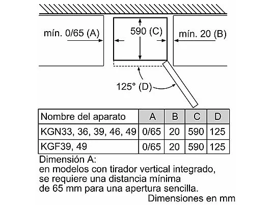 Frigorífico combi - Bosch KGN39VWDA, No Frost, 203 cm, 366 l, Bandejas extraíbles cristal, Blanco - Imagen 10